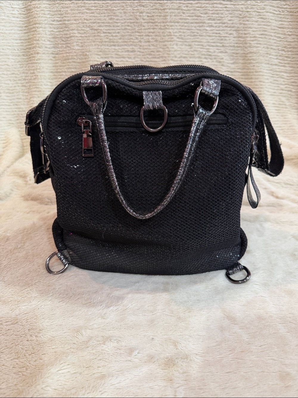 Black Sequin Crossbody Bag - Unbranded - Picture 3 of 7